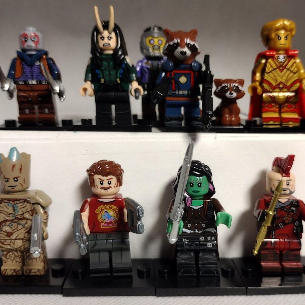 Guardians of the Galaxy custom designed minifigures set of 8